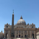 Torches lighting up Saint Peter’s Dome